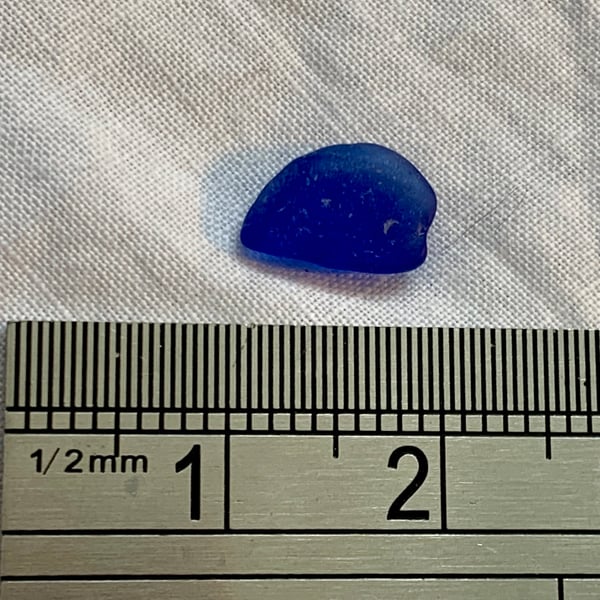 Custom Sea Glass Ring - Cobalt Blue 