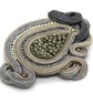 Grey Soutache Brooch Hematite Druzy Large Statement Handmade Brooch - Image 2