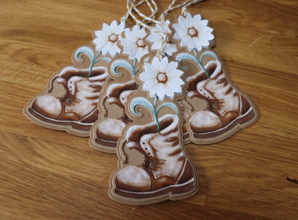 Daisy Boot Gift Tags