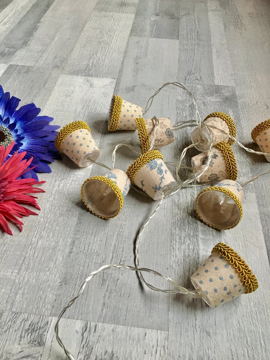Mini Lampshade Fairy Lights - Naturals