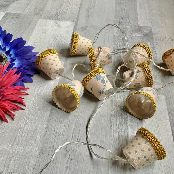Mini Lampshade Fairy Lights - Naturals