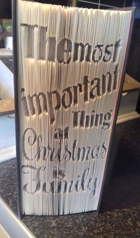 The most important Thing CUT & FOLD Book Folding Pattern - EMAILED PDF 