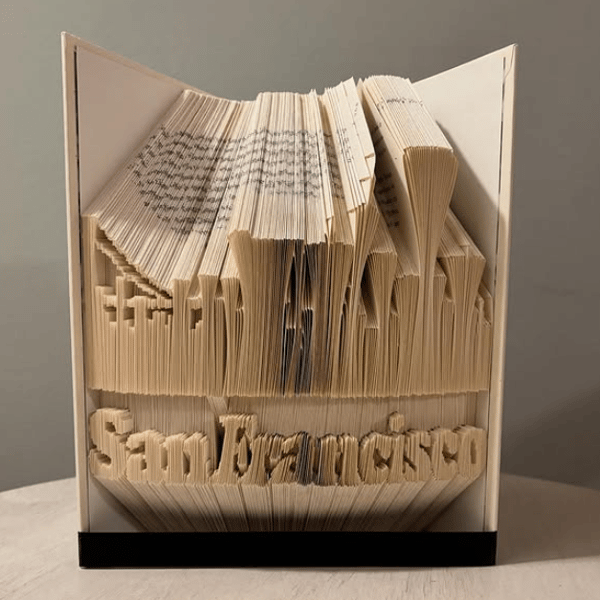 San Francisco Skyline COMBI Book Folding Pattern - EMAILED PDF PATTERN
