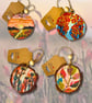 Abstract Autumn Natural Wood Hanging Decorations - Image 1
