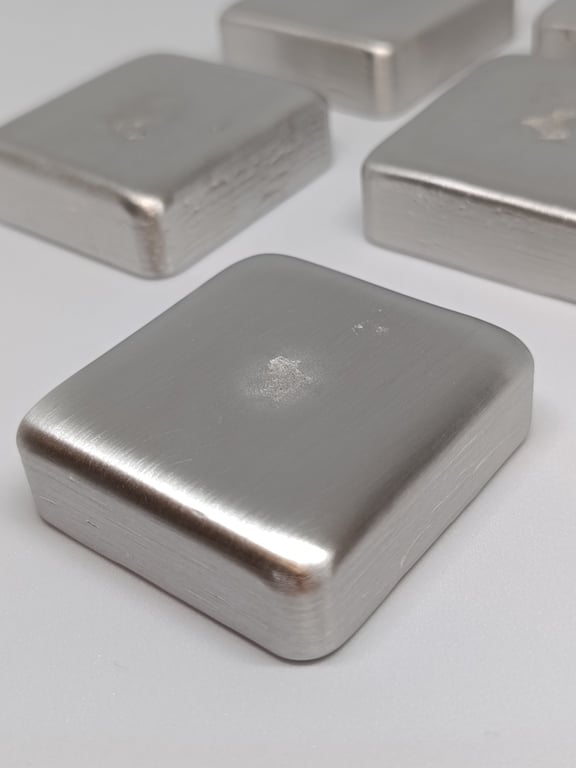 Lead-Free Pewter Ingot 250g Approx. 95% Tin for Jewellery Making & Casting