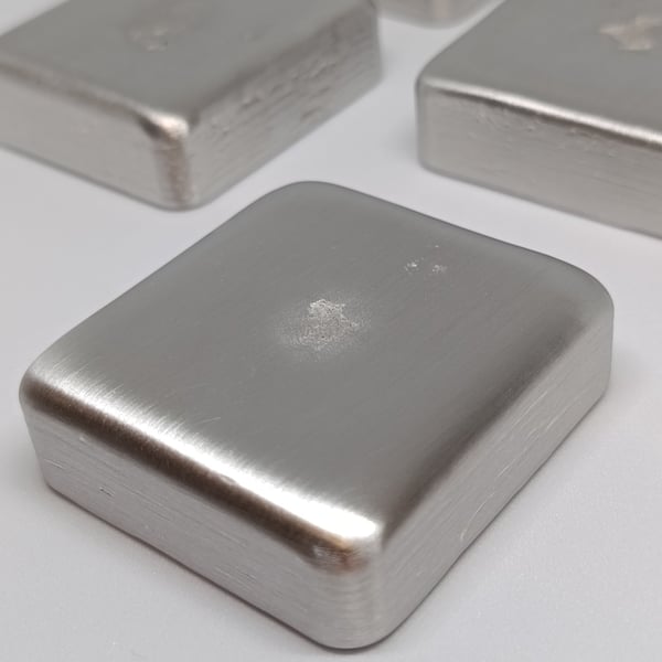 Lead-Free Refined Pewter Ingot 250g – Hand Cast for Jewellery & Metalworking