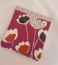 Snap pouch: contemporary floral design on purple - Image 2