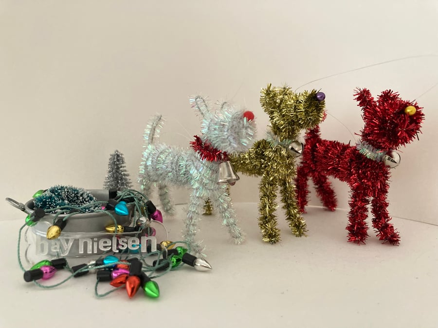 Three Tinsel Terriers 