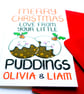 Personalised Christmas Puddings Card for Grandparents, Auntie, Uncle  - Image 6