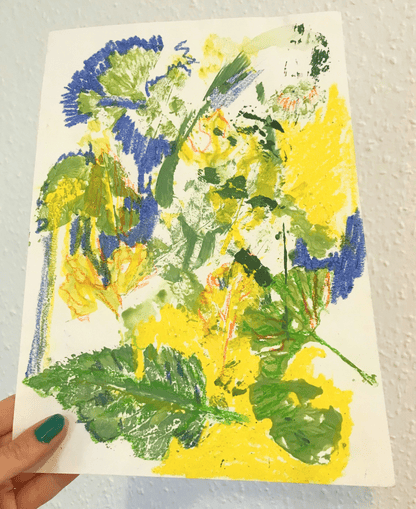 Leaf relief print