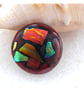 Patchwork Dichroic Fused Glass Brooch 011 Handmade  - Image 4