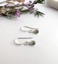 MOSS AGATE Dainty Wire Wrapped Earrings Sterling Silver 14K Gold Filled - Image 4