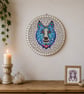Mosaic Winter Wolf Wallart - Image 5