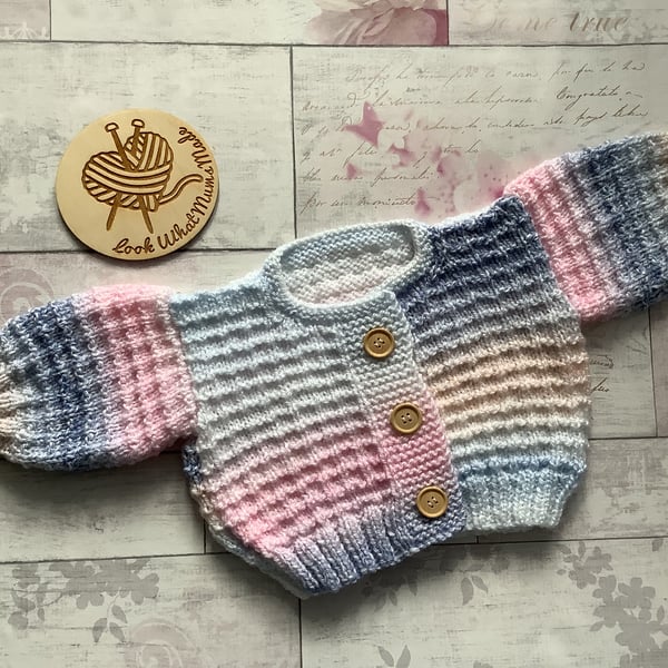 Hand knitted Baby Cardigan 