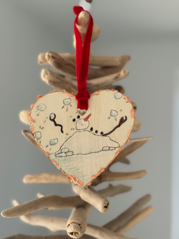 Snowball Juggling Snowman Christmas Decoration