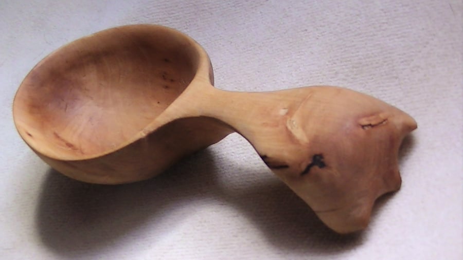 Small Applewood Ladle and Scoop