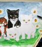 Kitten Foursome. Cat painting - Image 5