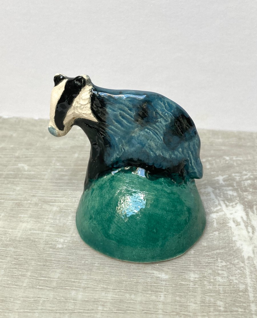Badger candle snuffer ornament