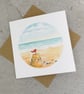 Seaside Sandcastle blank card - Image 3