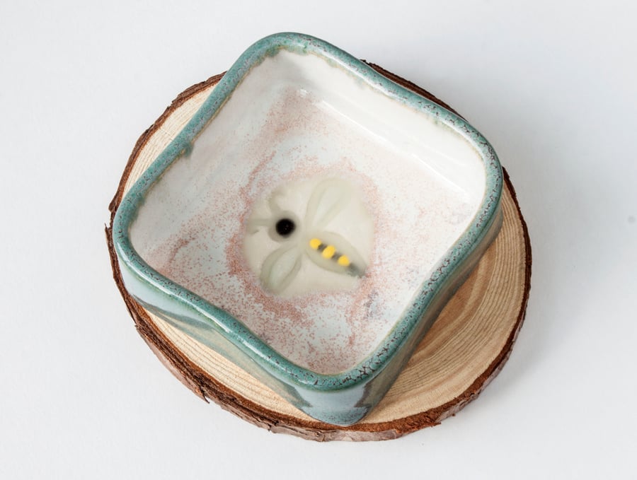 Small Square Bee Dish