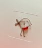 Robin Christmas Card - Wire Robin - Image 1