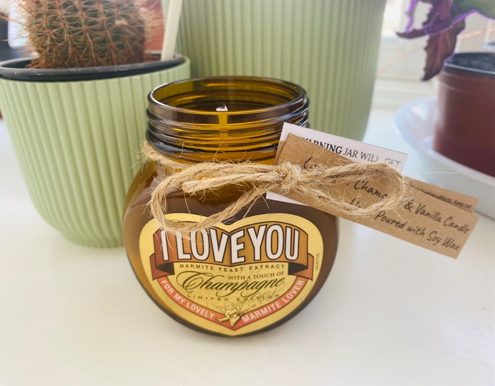 Love Marmite Candle -  Lavender, Chamomile & Vanilla