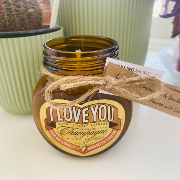 Love Marmite Candle -  Lavender, Chamomile & Vanilla