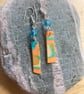 Earrings simple polymer clay