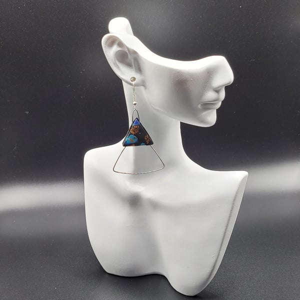 Abstract Earrings, Handcrafted Polymer Clay Jewellery