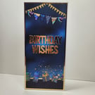Birthday Wishes - Luxury Slimline Birthday Card