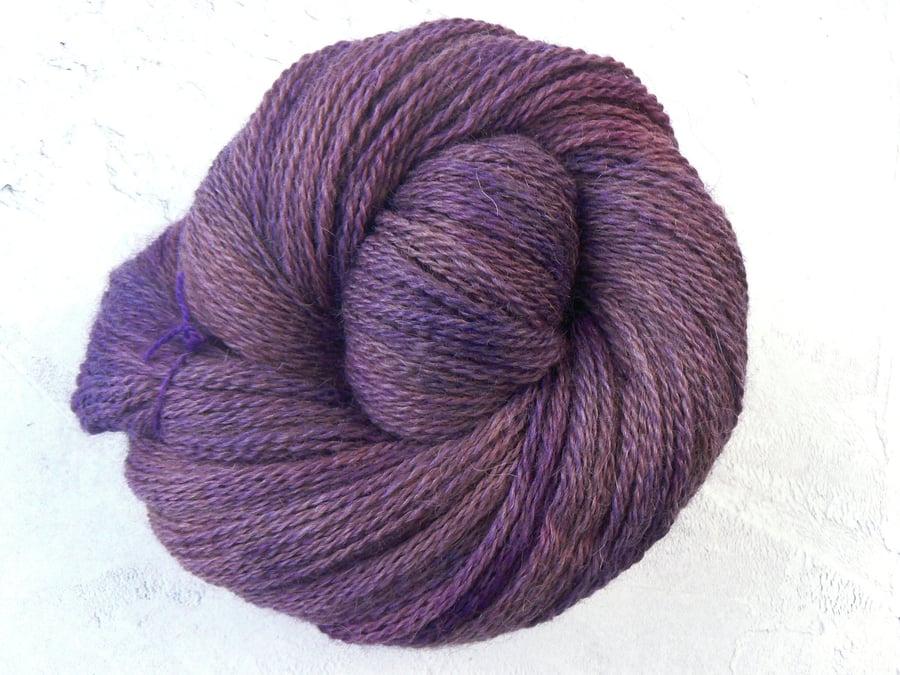 Hand Dyed British Alpaca Wool 4-ply Yarn in Mar... - Folksy