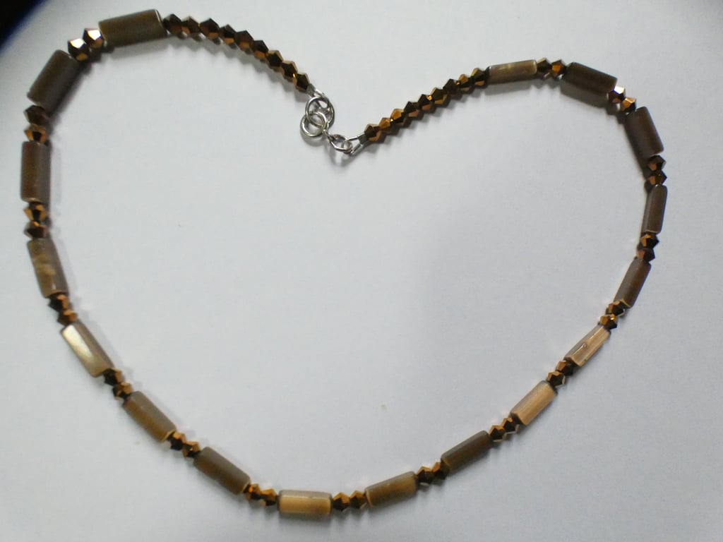 BRONZE coloured necklace