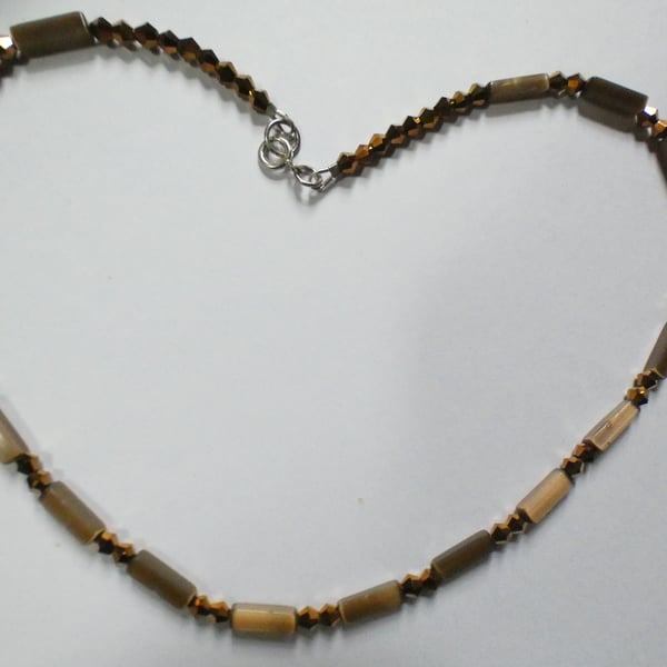 BRONZE coloured necklace