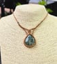 Moss Agate Macrame Gemstone Necklace  - Image 8