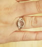 Adjustable Clear quartz ring. 925 sterling silver. April Birthstone - Image 2