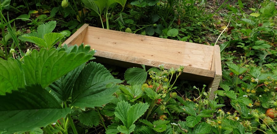 Wooden chicken feeder! Trough! Hens! Poultry! Reclaimed timber! 