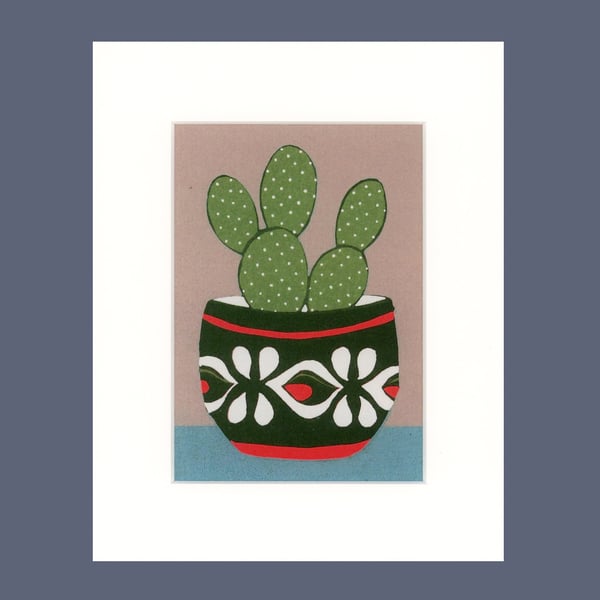 Cactus Print, Plant Print, Mid Century Modern Print