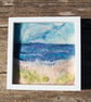 Needle felted and hand embroidered wool picture - Coastal scene  - Image 10