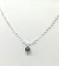 Handcrafted WireWrapped Preseli Bluestone Minimalist,Single Bead Pendant, Gift  - Image 1