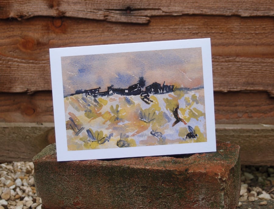 View from Prospect Cottage greetings card