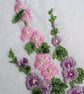 Embroidery picture kit - Hollyhocks, with tutorial - Image 2