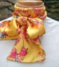 Golden yellow satin scarf - Image 1
