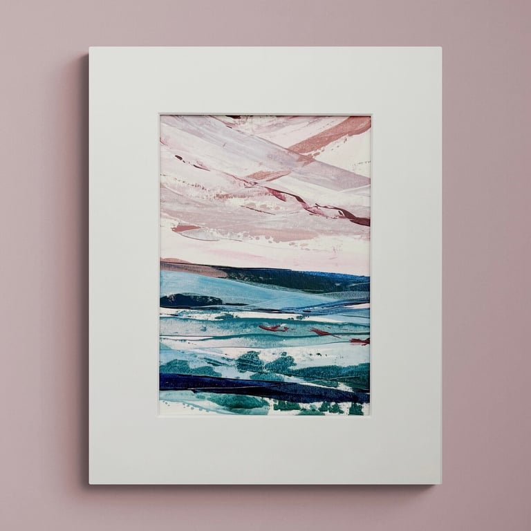 Original Seascape Painting - Softly came the Sunset