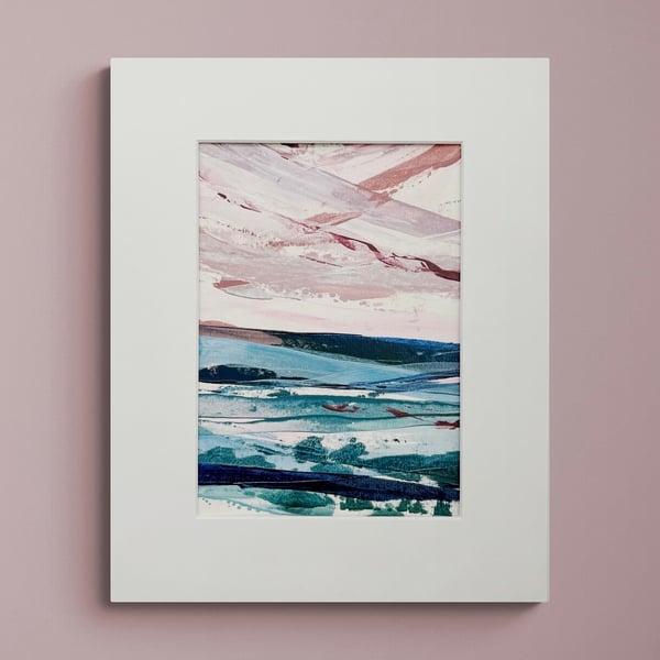 Original Seascape Painting - Softly came the Sunset