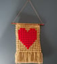 Crocheted wall hanging - heart