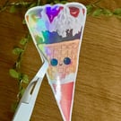 Holographic Ice Cream Cone - Cute Retro Waffle Lolly Vinyl Sticker