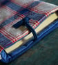 Fabric Book Sleeve with Back Pocket Handmade Small Protective Book Pouch  - Image 3