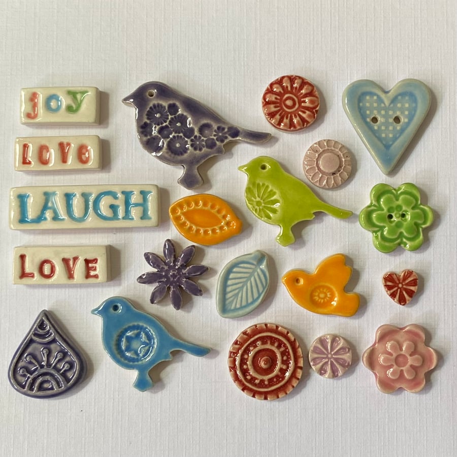 Small mosaic tiles set 13