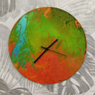 Paint Pour Clock