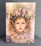 Greeting Card Birthday Card A5 Fairy Art – Sparkle & Personalised Insert
